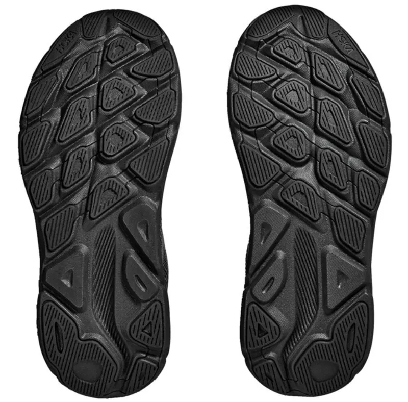 Hoka One One Men's Clifton 9 WIDE Running Shoes Black/Black-6